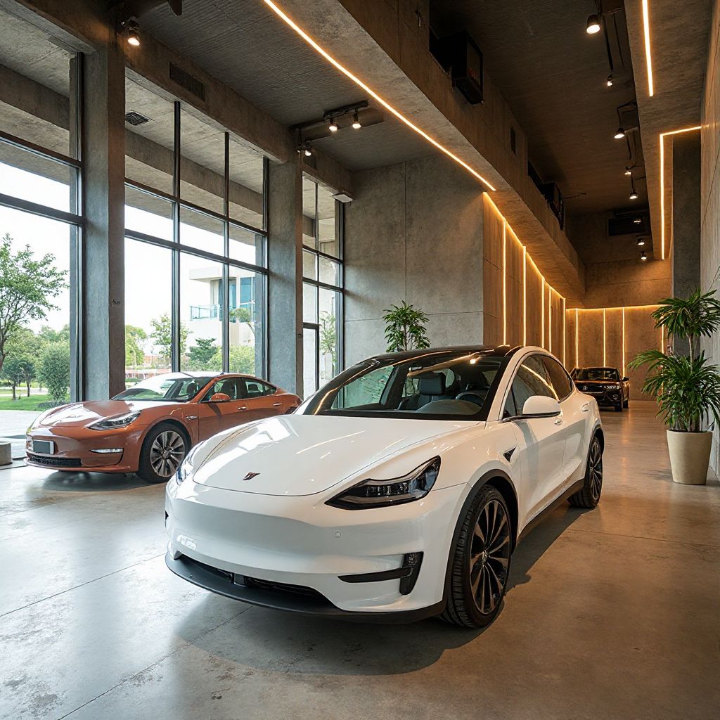 Showroom de autos eléctricos EcoMotion